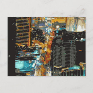Carte Postale Les lumières animées du Strip de Las Vegas