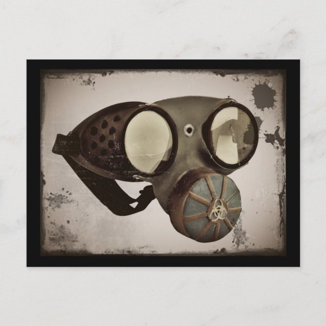 Carte Postale Les lunettes inspirées de Steampunk (Devant)