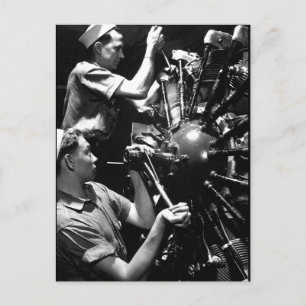 Carte Postale Les Machinistes de l'aviation s'accouplent à l'ima