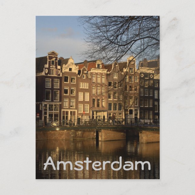 Carte Postale Les maisons des canaux (Devant)