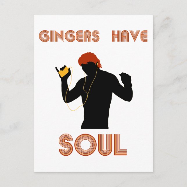 Carte Postale Les Mâles Gingers Ont L'Âme (Devant)