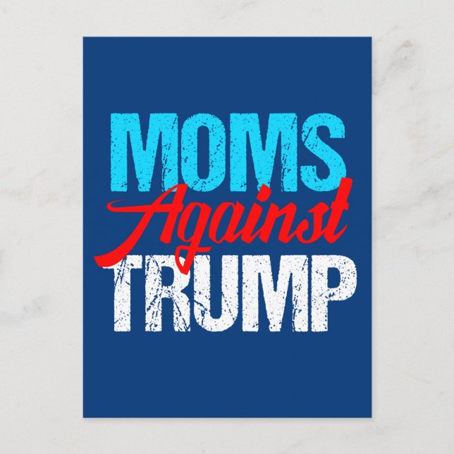 Carte Postale Les mamans contre Trump (Devant)