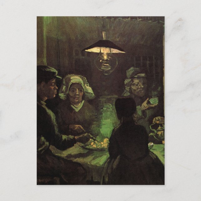 Carte Postale Les Mangeurs de pommes de terre de Vincent van Gog (Devant)