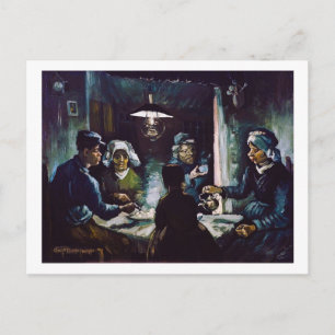 Carte Postale Les mangeurs de pommes de terre par Vincent Van Go