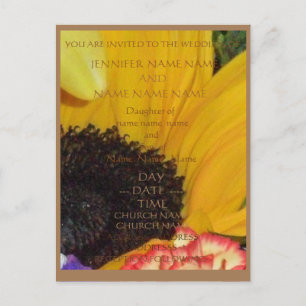 CARTE POSTALE LES MARIAGES RUSTIQUES DE LA SOUCHE INVITENT ENSEM