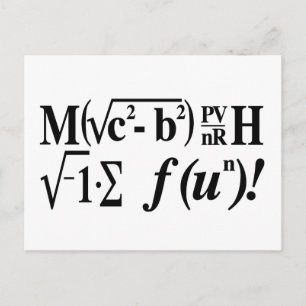 Carte Postale Les maths sont amusantes !