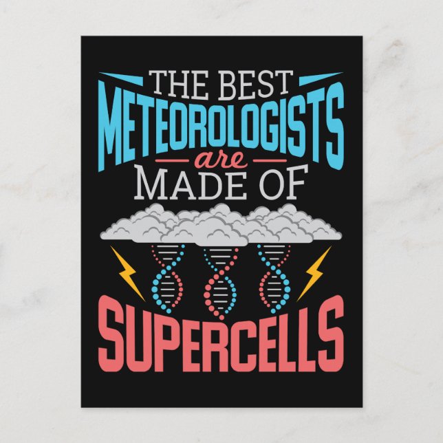 Carte Postale Les Meilleurs Météorologues Supercellules drôle Mé (Devant)
