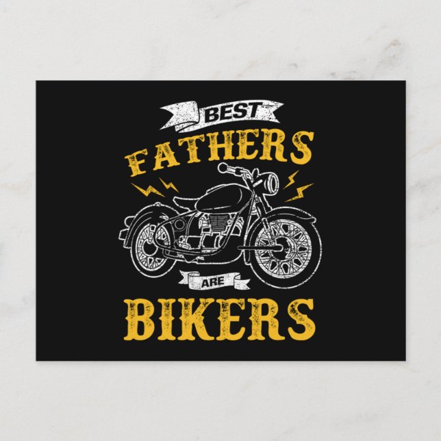 Carte Postale Les Meilleurs Pères Sont Vélos Vélo Vélo Papa Papa (Devant)