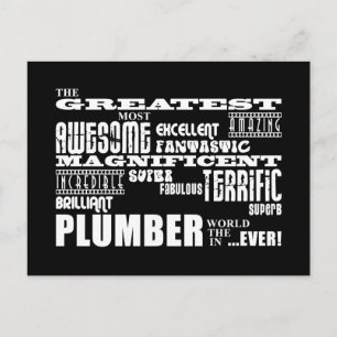 Carte Postale Les meilleurs plombiers : Le plus grand plombier