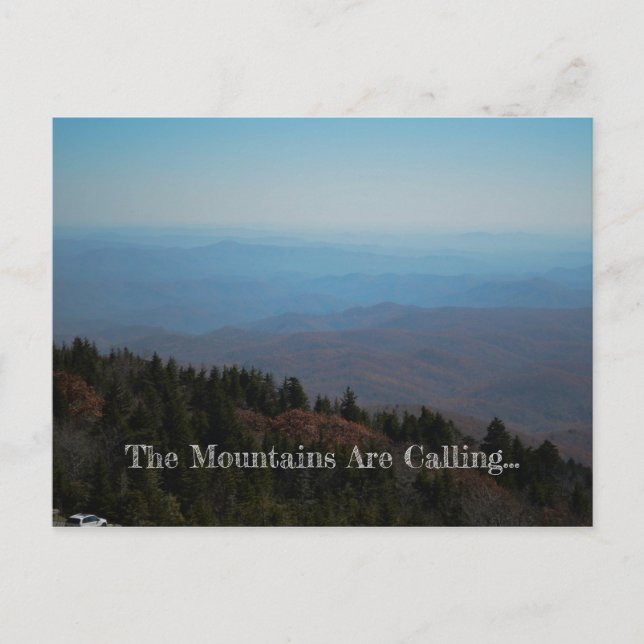Carte Postale Les Montagnes Appelent (Devant)