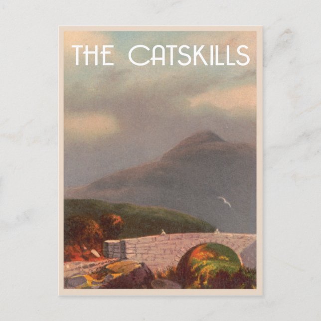 Carte Postale Les montagnes Catskill vintage (Devant)