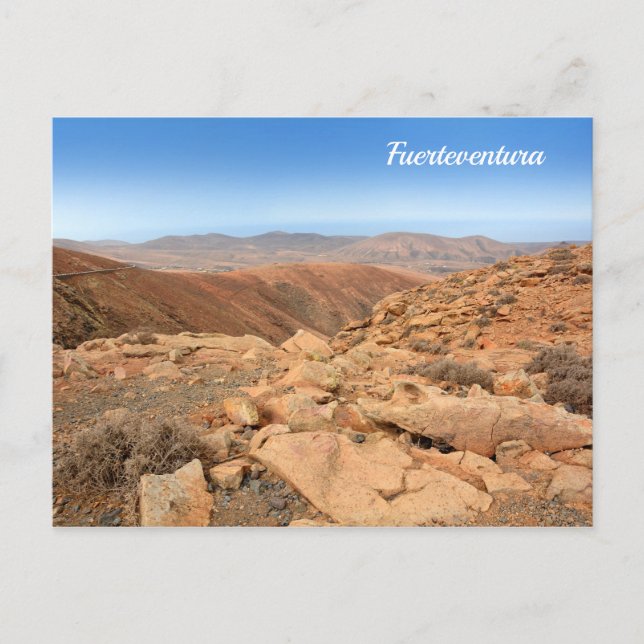 Carte Postale Les montagnes de Fuerteventura (Devant)