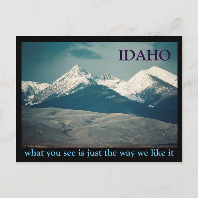 Carte Postale Les montagnes de l'Idaho (Devant)