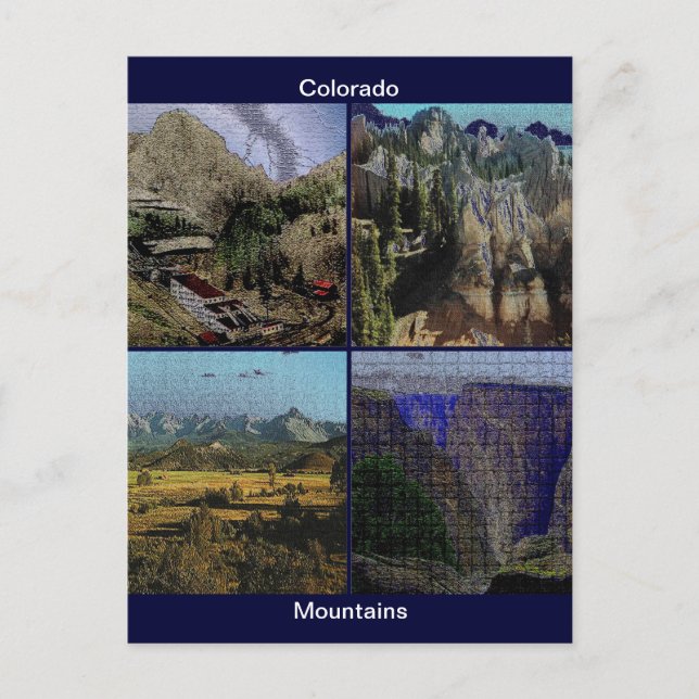 Carte Postale Les montagnes du Colorado (Devant)