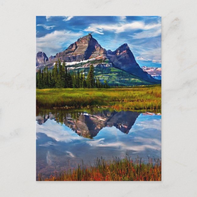 Carte Postale Les montagnes du parc national des Glaciers (Devant)