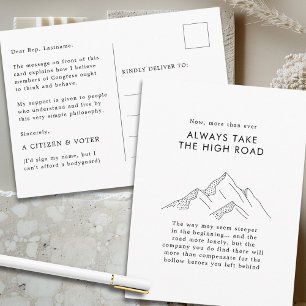 Carte Postale Les montagnes sur la voie du Congrès