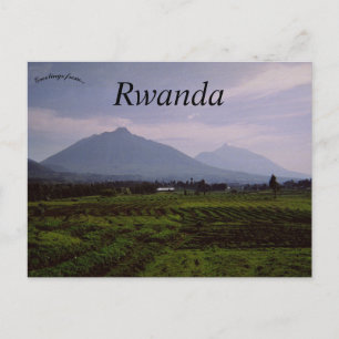 Carte Postale Les montagnes Virunga au Rwanda