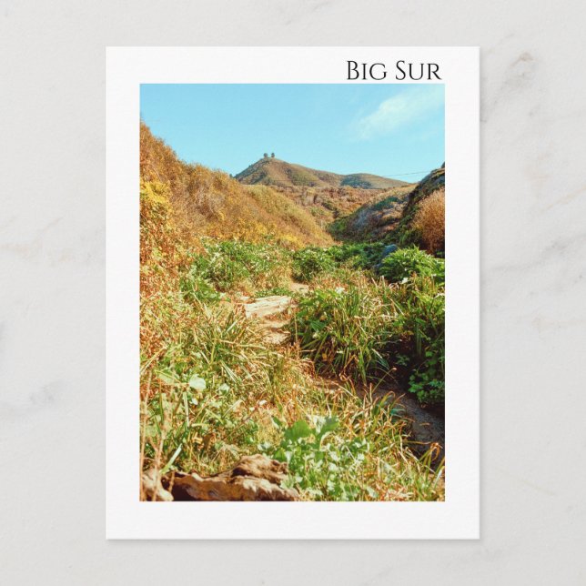Carte Postale Les monts Big Sur California (Devant)