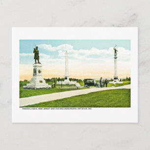 Carte Postale Les monuments d'Antietam, Maryland