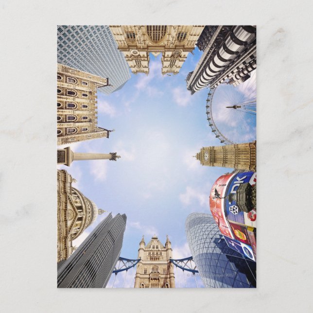 Carte Postale Les monuments de Londres (Devant)