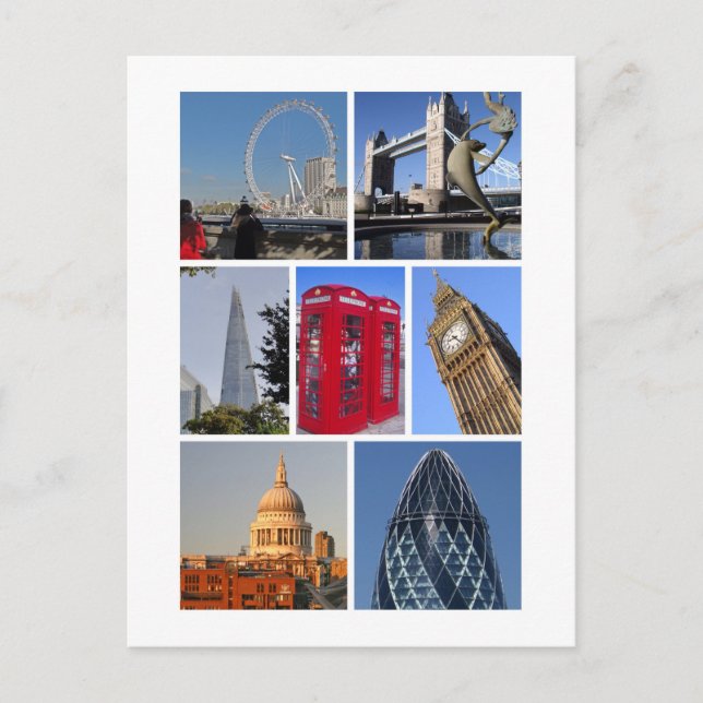 Carte Postale Les monuments de Londres 2 (Devant)