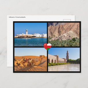 Carte Postale Les monuments du Sultanat d'Oman