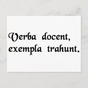 Carte Postale Les mots donnent des instructions, les exemples do