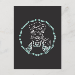 Carte Postale Les Muppets   Chef encadré