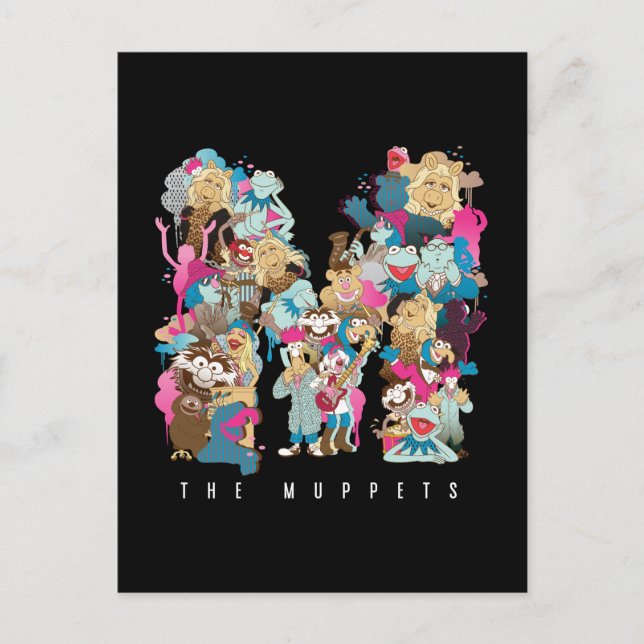 Carte Postale Les Muppets | Monogramme Muppets (Devant)