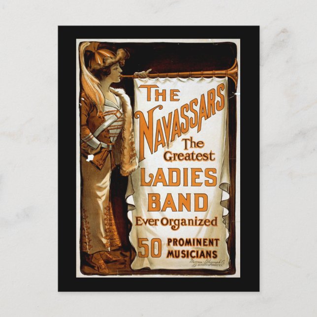 Carte Postale "Les Navassars" Vintage Vaudeville (Devant)