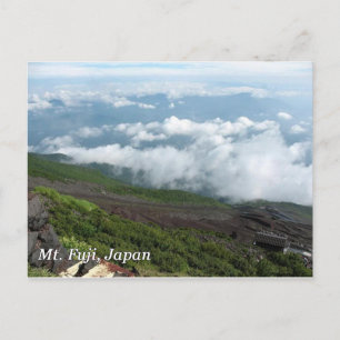 Carte Postale Les nuages du Mont Fuji