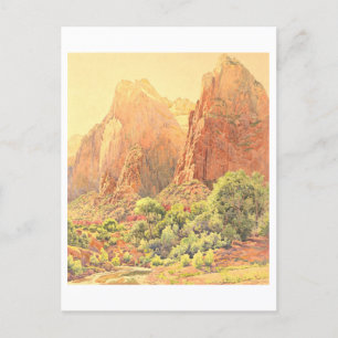 Carte Postale Les Patriarches dans le parc national de Zion en p