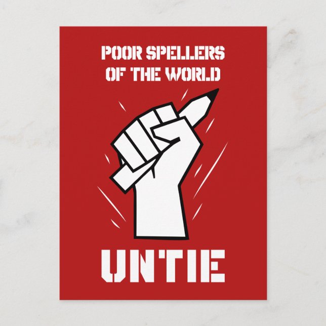 Carte Postale Les Pauvres Écrivains Du Monde Untie (Devant)
