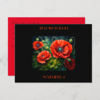 Les pavots du jour du Souvenir. Modifiable