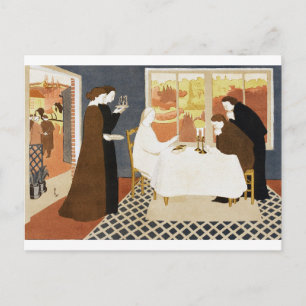 Carte Postale Les pèlerins d'Emmaüs, Maurice Denis