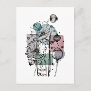 Carte Postale Les Pépites Doodent En Encre Et Aquarelle