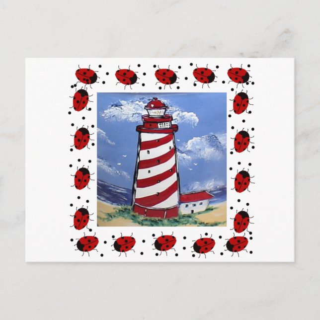Carte Postale Les phares de Ladybug (Devant)