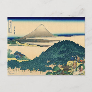 Carte Postale Les pins circulaires d'Aoyama ? (par Hokusai)