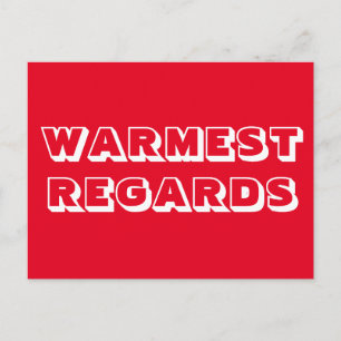 Carte Postale Les plus chauds Regards chauds Regards rouge blanc