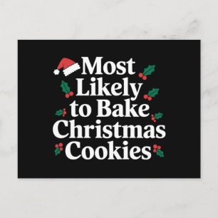 Carte Postale Les plus susceptibles de cuire des cookies de Noël