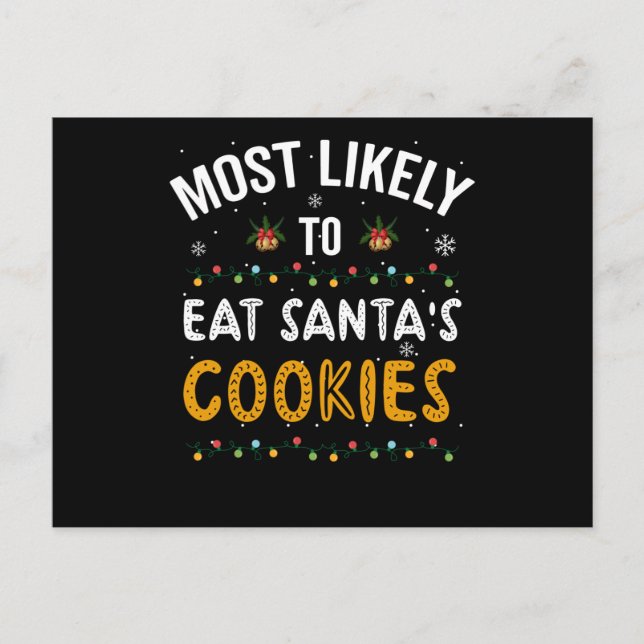 Carte Postale Les Plus Susceptibles De Manger Des Cookies Père N (Devant)
