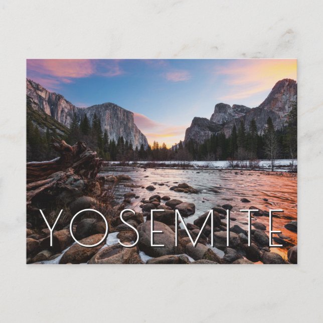 Carte Postale Les Portes de la Vallée de Yosemite (Devant)