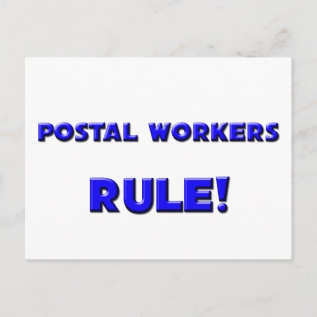 Carte Postale Les postiers gouvernent ! (Devant)