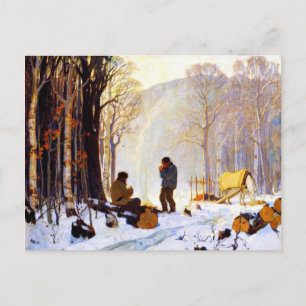 Carte Postale Les premiers matins dans les bois
