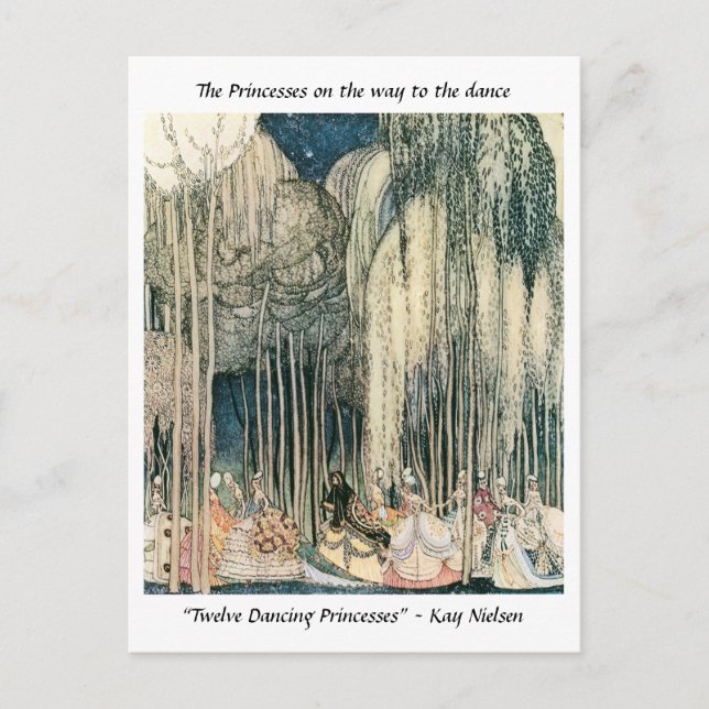 Carte Postale Les Princesses sur le chemin de la danse Kay Niels (Devant)