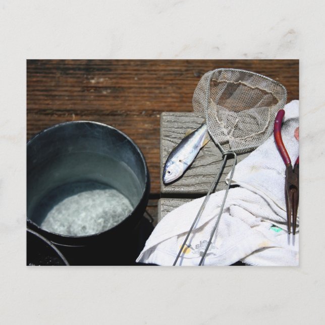 Carte Postale Les prises des pêcheurs (Devant)