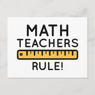 Carte Postale Les professeurs de mathématiques gouvernent