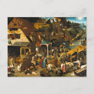 Carte Postale Les proverbes hollandais - Pieter Bruegel