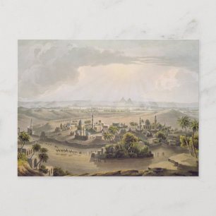 Carte Postale Les pyramides du Caire, gravées par Daniel Havell 