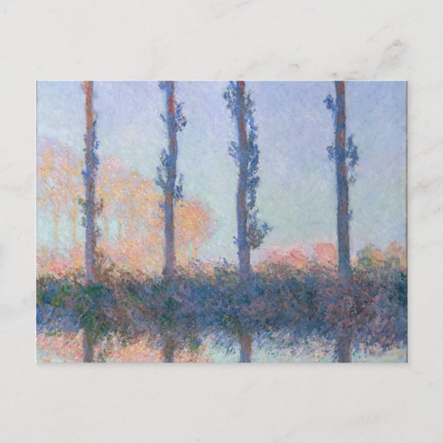Carte Postale Les quatre arbres de Claude Monet (Devant)